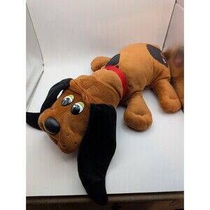 Pound Puppies Stuffed Animal Plush Toy 17” Brown w/ Red Name Collar Hasbro 2019